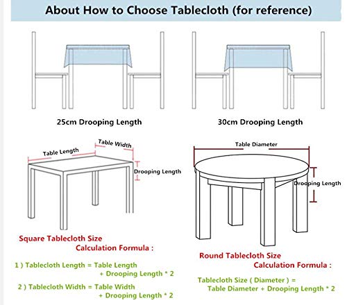 FLSNF Paisaje De La Torre Eiffel Mantel Limpiable Poliéster Resistente Al Agua Cubierta De La Mesa Protector Apto para La Mesa del Buffet Fiestas Cena Festiva