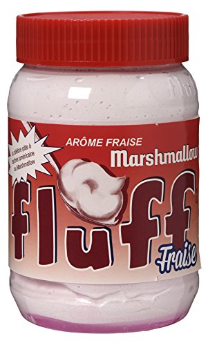 Fluff Marshmallow Strawberry - 213 gr, [pack de 3, 639 gr]