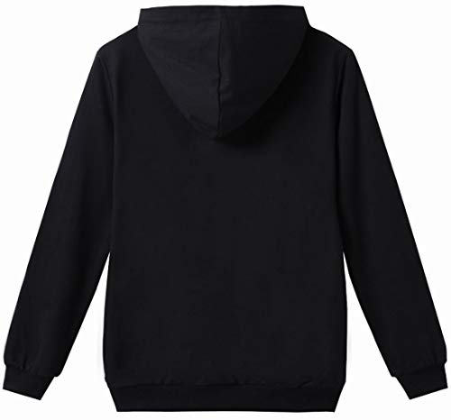 FLYCHEN Chándales Deportiva para Niños Sudadera y Pantalones - Negro 926-140