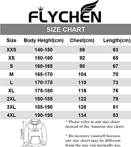 FLYCHEN Sudadera con Capucha BTS Love Yourself 3D Impreso para Mujeres Hip Hop Top Pullover Casual Cool Street Women's Sweatshirt - Fuegos Artificiales - L