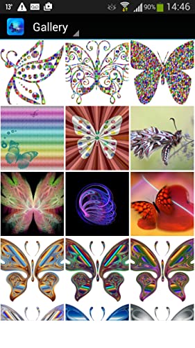 Fondo de pantalla de mariposas abstractas