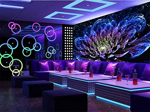 Fondo de pantalla tamaño personalizado salón mural discoteca flores sofá de pintura 3d KTV Rar papel tapiz de fondo, 300x210cm