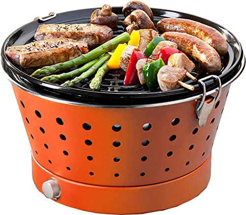 Food&Fun Grillerette Classic - Barbacoa portátil sin Humo, Parrilla 37 cm