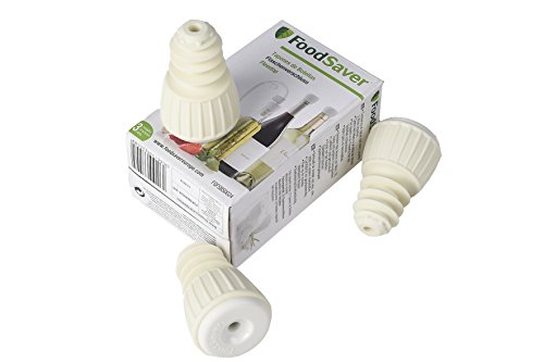 FoodSaver FSFSBS0024-050 - Tapón sellado al vacío para botellas (paquete de 3)