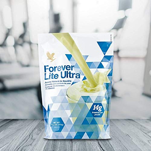 Forever living lite ultra sabor chocolate & vanilla salud y control de peso batido de proteínas para el desarrollo de los músculos una dieta y estilo de vida saludable. (Lite ultra vanilla)