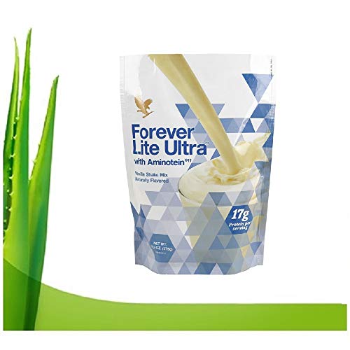 Forever living lite ultra sabor chocolate & vanilla salud y control de peso batido de proteínas para el desarrollo de los músculos una dieta y estilo de vida saludable. (Lite ultra vanilla)