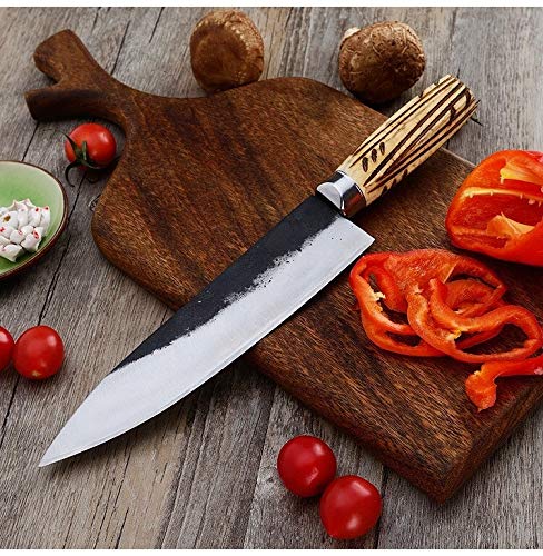 Forjado chef de cocina Masacre cuchillo de carnicero que deshuesa el cuchillo forjado hoja afilada cuchilla de carne de pescado Eviscerar Cuchillos