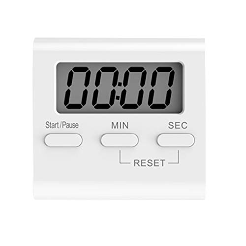 Fornateu Blanco LCD Digital de Cocina Que Cocina Temporizador de Cuenta atrás hasta Abajo hacia Arriba Reloj Fuerte Alarma magnética cronómetro