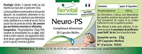 Fosfatidilserina 100mg - Neuro-PS - Dosis elevada - 30 Cápsulas blandas - Calidad Alemana