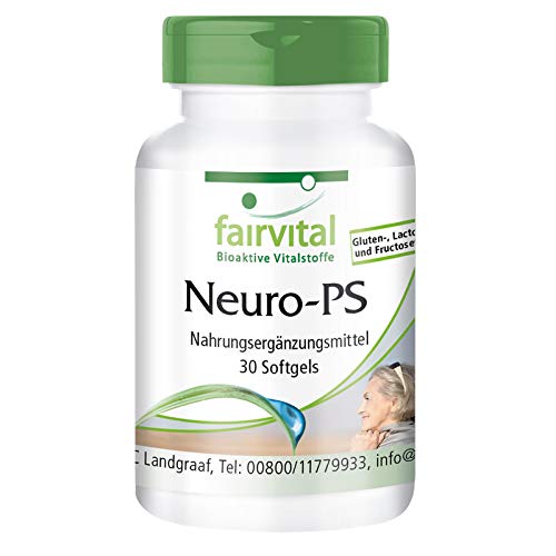 Fosfatidilserina 100mg - Neuro-PS - Dosis elevada - 30 Cápsulas blandas - Calidad Alemana