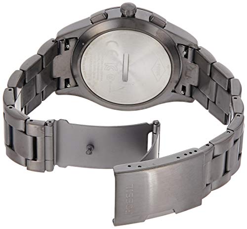 Fossil Reloj Analogico para Hombre de Cuarzo con Correa en Acero Inoxidable FTW1207