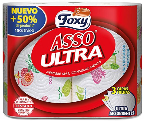 Foxy Asso Ultra Papel de Cocina - 2 rollos