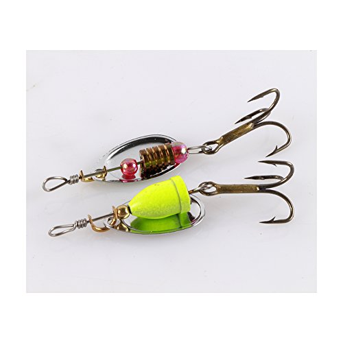 Free Fisher-30pcs Spinner Set Cucharillas Pesca para Lucio Perca Trucha