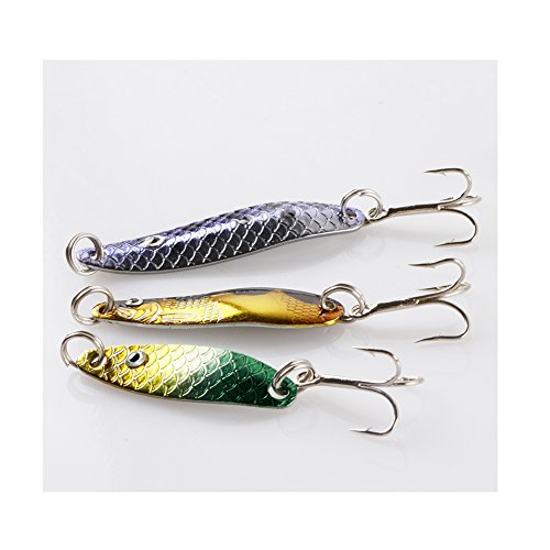 Free Fisher-30pcs Spinner Set Cucharillas Pesca para Lucio Perca Trucha