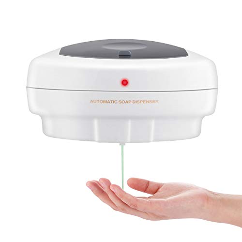 FreeLeben Automático Dispensador De Jabón, De Montaje En Pared 500 Ml De Movimiento del IR del Sensor Sin Contacto Dispensador De Jabón Líquido para El Baño, Cocina, Oficina, Hotel