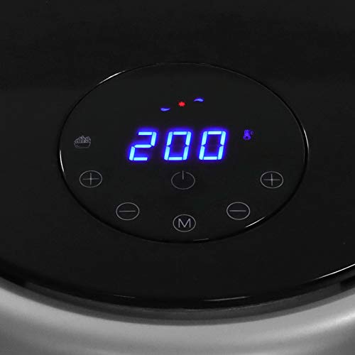 Freidora de aire - 1700 W, Capacidad de 5.5 l, Pantalla LED con Pantalla Táctil, Control de Temperatura Ajustable y Temporizador de 60 minutos, 7 Preajustes de Cocción - Electrodomésticos de Cocina