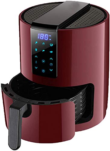 Freidora El Poder aéreo de 3,5 litros - Chip Fryer, Horno portátil, sin Aceite Caliente Aire Salud freidora con Bandeja de Horno, 1400W, Regalo del Vino Rojo de la Madre