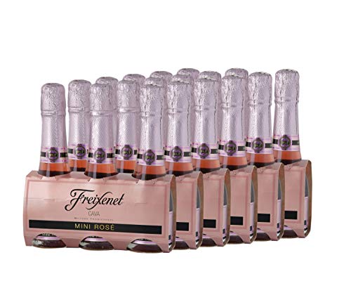 Freixenet Mini Cava Rosé Pack 3 botellas de 200 ml - Lote de 6 packs - Total: 3600 ml