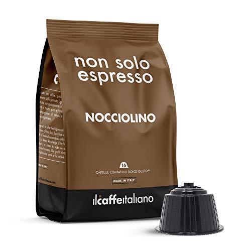 FRHOME - 48 Cápsulas compatibles Nescafé Dolce Gusto - Avellana - Il Caffè italiano