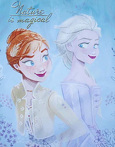 Frozen 2 Anna y Elsa Mochila con cordón La naturaleza es mágica para niñas Mochila para libros escolares Natación