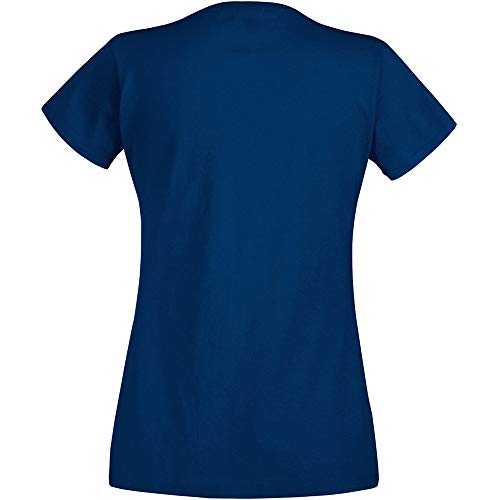 Fruit of the Loom- Camiseta de Manga Corta Valueweight para Mujer (XL) (Azul Cielo)