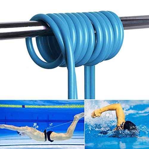 Frusde Cinturón de Natación, Exteriores Cinturón de Resistencia para Natación, Cinturón de Entrenamiento de Natación, Ajustable Cuerda Elástica Duradera para Entrenamiento de Piscina