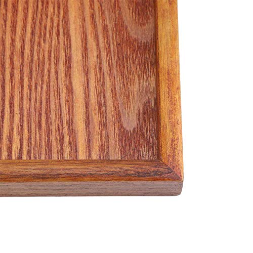 FTVOGUE Plato Cuadrado De Madera Maciza Bandeja de té Plato de Madera Café Sushi Bocadillos Sirviendo la Placa para Cafe Restaurant(30 * 30cm)