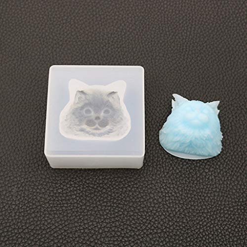 Fugift Molde de resina para hacer tu propio perro o gato, con forma de osito de cristal, para hacer joyas, chocolate, fondant, dulces, aretes, herramienta de molde 6