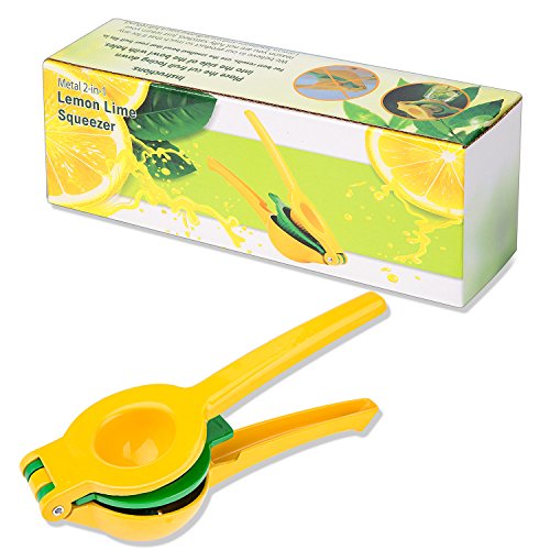 FUKTSYSM exprimidor de Limones - Profesional exprimidor de Limones 3 en 1 Limpiador de limón limón Metal con Alta Resistencia