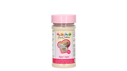 FunCakes Polvo Agar Agar Espesante y Gelificante Vegetal Natural Insaboro e Incoloro, 50 g, G42940