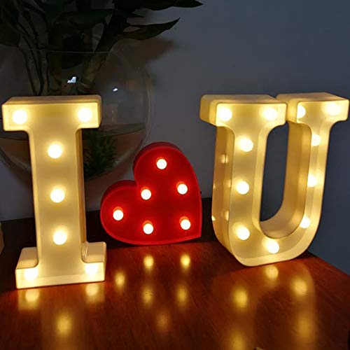 Funciona con pilas LED Letras I Love You Letras Signo para Boda Proponer LED Corazón Marquesina Luces Funciona con pilas Lámpara Regalo Decoración del Partido