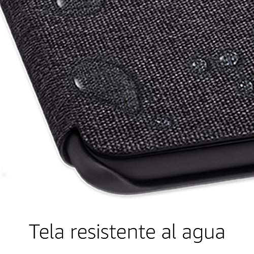 Funda Amazon de tela que protege del agua para Kindle Paperwhite (10.ª generación - modelo de 2018), Negro antracita