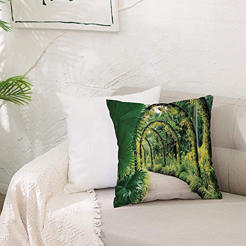 Funda de Cojine con Cremallera Invisible,Decoración rural, pintorescos arcos art,Protectores de Almohada Sofá Throw Cojín Decoración Almohada Caso de la Cubierta Decorativo para Sala de Estar 50x50 cm