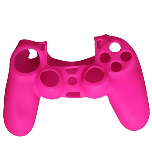 Funda de silicona para mando de agarre del controlador PS4, Funda de silicona para joystick ps4(rosa)