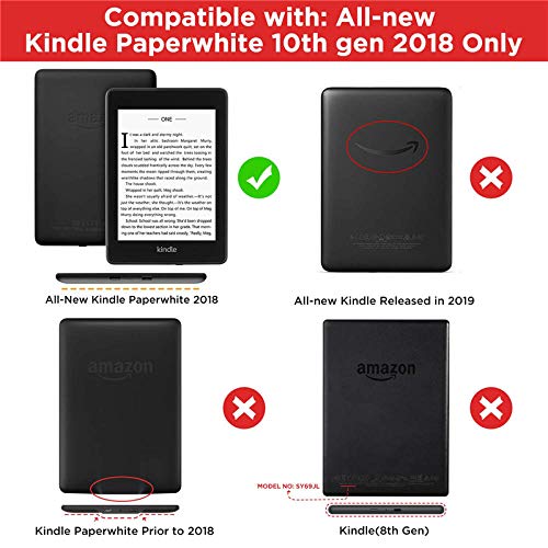 Funda Inteligente para reposamuñecas para el Nuevo Amazon Kindle Paperwhite 4 Cubierta magnética con Tapa giratoria para Kindle Paperwhite 10th Generation 2018-Principito