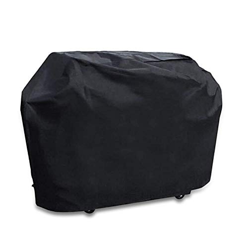 Funda para Barbacoa, Cubierta para Barbacoa Protector Impermeable Anti-UV 210D Oxford Tela Resistente al Agua Viento Nieve Polvo, BBQ Cubierta de la Parrilla con Cuerda de Bloqueo (145x61x117cm)