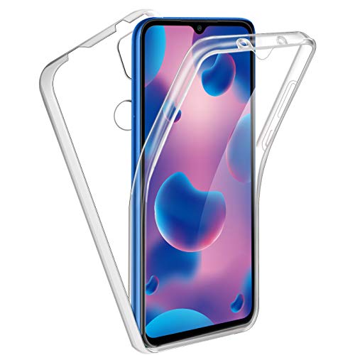 Funda para Xiaomi Redmi 9C, 360°Full Body Protección [Suave TPU Silicona Delantero] [PC Dura Atrás] Transparente Flip Protectora Carcasa para Xiaomi Redmi 9C (6,53 Pulgadas)