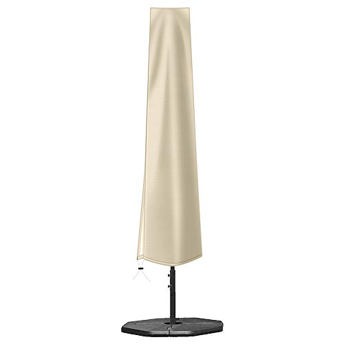 Funda Parasol,Cubierta Sombrilla para Exteriores,Protectora para Sombrilla Jardín Patio de tela Oxford 420D impermeable con cremallera(190 * 30 * 50 cm),adecuada para sombrillas de jardín de 9-11 pies