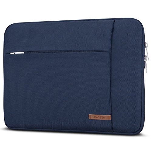 Funda Portátil 13-13.3 Pulgadas Azul - Bolsa CASEZA London Portátil ASUS Acer Microsoft DELL Lenovo Surface Book y Otros - Funda de Ultrabook 13" / 13.3" Resistente al Agua con Dos Bolsillos