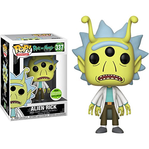 Funko Pop! Animation Rick y Morty SDCC 2018 Convención de Primavera Edición Limitada "Alien Rick" 337 Figura Exclusiva