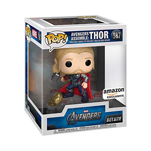 Funko Pop! Deluxe, Marvel: Avengers Assemble Series - Thor, Amazon Exclusive, Figura 4 de 6