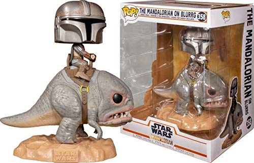 Funko Pop Rides: Star Wars The Mandalorian on Blurg Collectible Toy, Multicolor (45547)