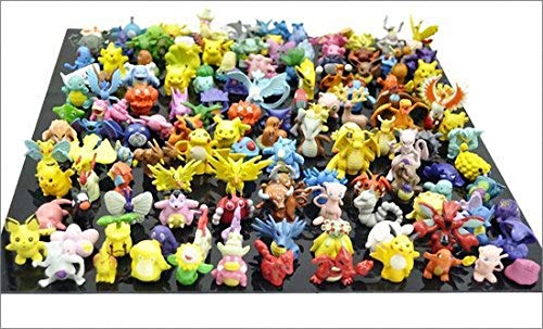 Funmo - 24 Piezas Pokemon Pikachu Monstruo, Pokemon Pikachu Monstruo Mini Figuras de plástico tamaño pequeño Regalo