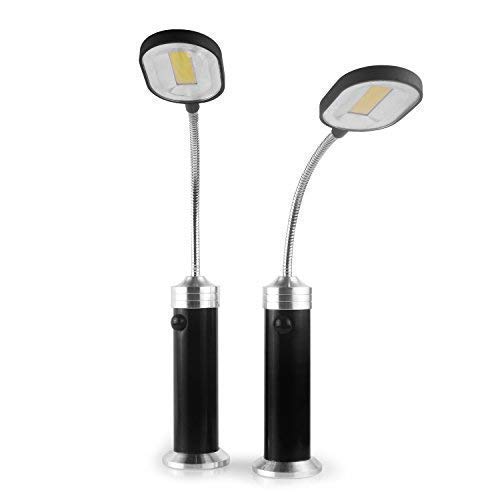 funsport - Parrilla magnética para Barbacoa con luz LED, magnética, 360 Grados, Ajustable, Resistente al Agua, para Exteriores, Barbacoa, Accesorios (2 Unidades)