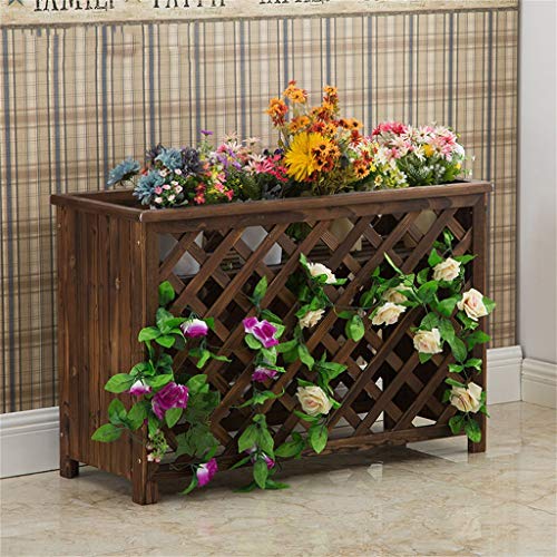 G-HJLXYZWJHOME Soporte De Flores Jardinera De Madera JardíN Al Aire Libre Flor Planta Olla Caja Café Restaurante Flor A TravéS De La Cerca