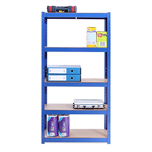 G-Rack 0020-1 Estantería de Almacenamiento, Acero Inoxidable con Recubrimiento de Polvo, Azul, 150cm x 75cm x 30cm