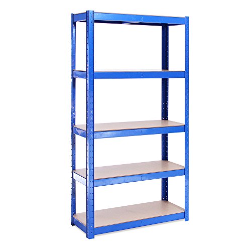 G-Rack 0020-1 Estantería de Almacenamiento, Acero Inoxidable con Recubrimiento de Polvo, Azul, 150cm x 75cm x 30cm