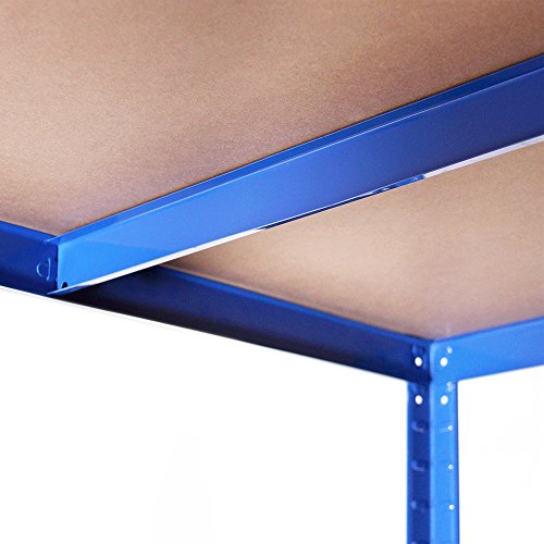 G-Rack 27 Estantería De Almacenamiento Para Garaje, Azul, 180cm x 120cm x 60cm