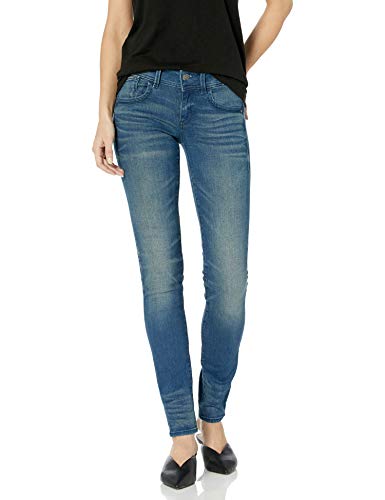 G-STAR RAW Lynn Mid Waist Skinny Vaqueros, Azul (Medium Aged 6550), 28W / 32L para Mujer