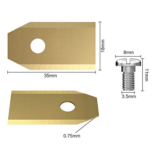Gafild Titanio Hoja De Repuesto para cortacéspedes Husqvarna, 30 Cuchillas de repuesto para Gardena cortacéspedes, con tornillos Manufacturer: Gafild